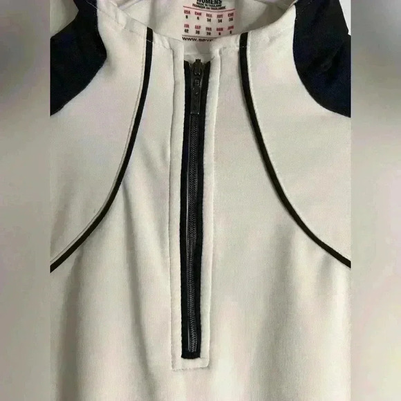 Women’s Spyder Sport Shirt in Black and White Size  6 - Picture 3 of 8